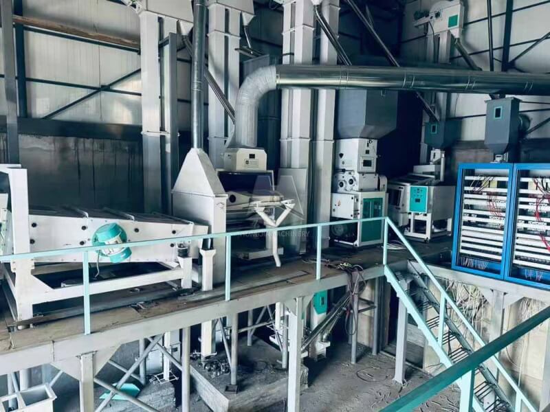 80t_complete_rice_mill_machine_in_Uzbekistan 4